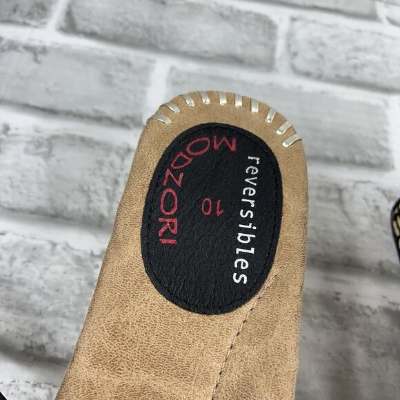 Modzori Reversible Tita 4 Women's Size 10 Black and Silver Wedge 2 in 1 Sandals - Picture 12 of 14